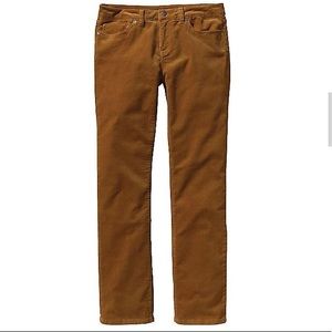 Patagonia straight leg brown corduroy pants